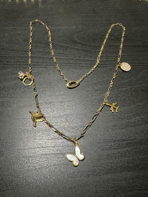 Kennedy Flying Charms Necklace
