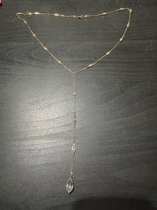 Giselle Teardrop Lariat Necklace