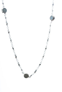 Sachiko Silver Druzy Necklace