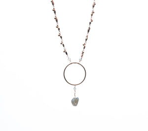 Rachel Rose Gold Circle Pendant Necklace