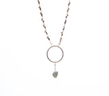 Rachel Rose Gold Circle Pendant Necklace