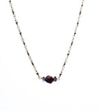 Josie Garnet/Amethyst Choker Necklace