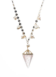 Brittany Pyramid Pendant Necklace