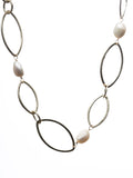 Naomi Chain Link Pearl Necklace