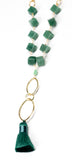 Catalina Jade Tassel Necklace