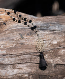 Allison Black Tassel Necklace