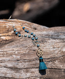 Eileen Dark Teal Tassel Necklace