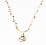 Iris Gold Tipped Shell Necklace