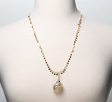 Iris Gold Tipped Shell Necklace