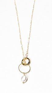 Celine Circle Clasp Necklace