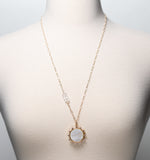 Antonia Mother of Pearl Sun Pendant Necklace