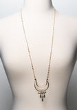 Julianne Crescent Moon Drop Necklace