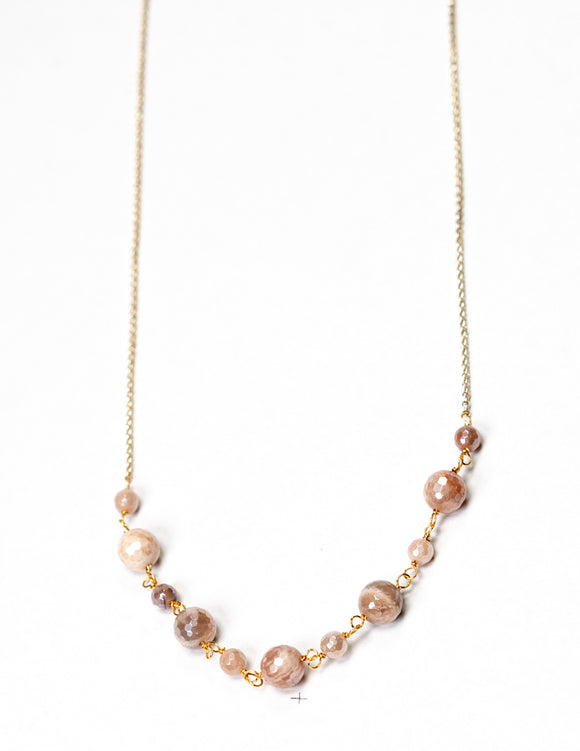 Isabel Faceted Moonstone Necklace