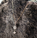 Madison Pyramid Lotus Necklace