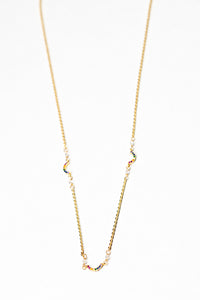 Charlotte Rainbow Charm Necklace