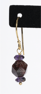 Taylor Amethyst/Garnet Earrings