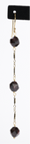 Portia Garnet Chain Drop Earrings