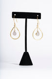 Miriam Light Grey Drop Earrings