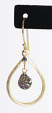 Miriam Multi Color Druzy Drop Earrings