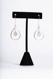 Andie Light Grey Druzy Drop Earrings