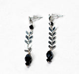 Emmy Leaf Chain Earring w/Teardrops