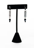 Emmy Leaf Chain Earring w/Teardrops