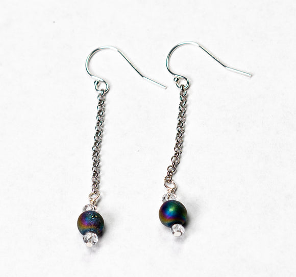 Lola Rainbow Druzy Earring