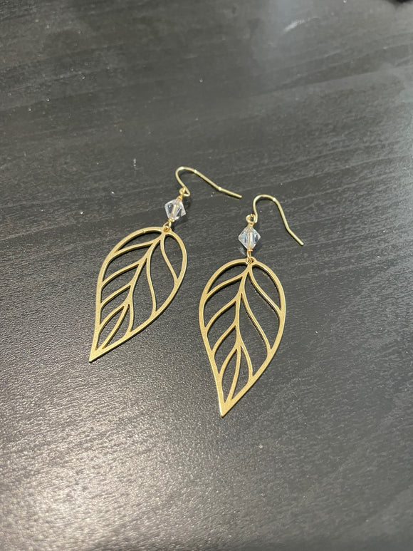 Anita Cut Out Leaf Earring